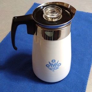 Corning ware blue cornflower 9 cup coffee pot